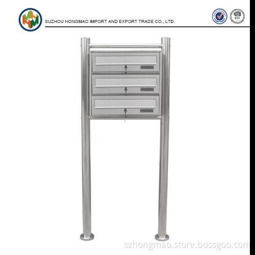 Free Standing Stainless Steel Apartment Mailbox For Sale